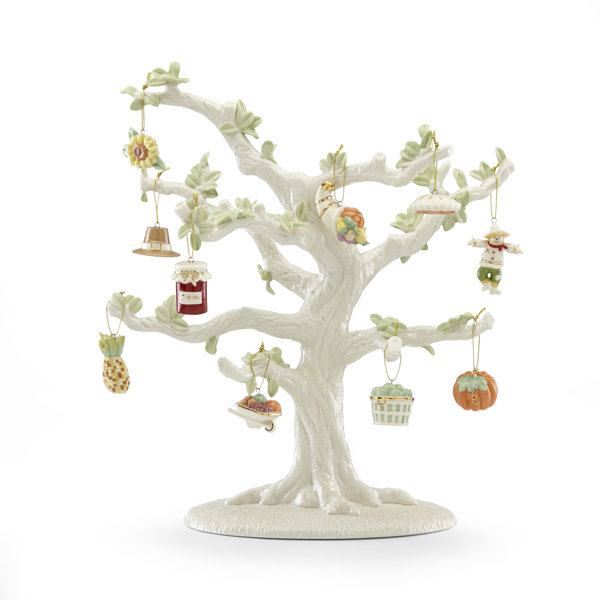 Lenox 10 Piece Autumn Favorites Ornament Set with Tree Wayfair